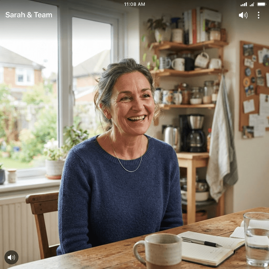 Homeowner sharing an authentic story